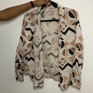 Studio Works African Print Button Up
